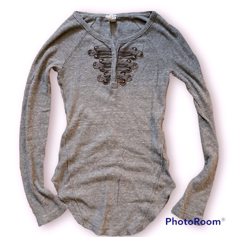 Free People We the Free Waffle Knit Top